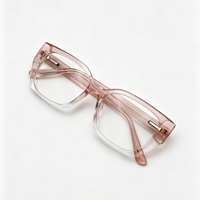 YX-2272 Monture de lunettes carrée unisexe en PC, lunettes optiques épaisses tendance pour hommes et femmes, lunettes de vue pour myopie