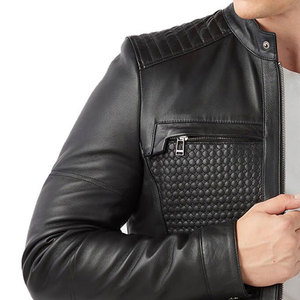 Veste en cuir à manches longues de haute qualité à la mode pour hommes au meilleur prix - Product Image 6