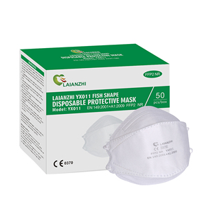 Masker Wajah KN95 bentuk ikan sekali pakai, dengan lingkaran telinga CE EN149 masker anti-debu tersertifikasi 4 lapis - Product Image 6