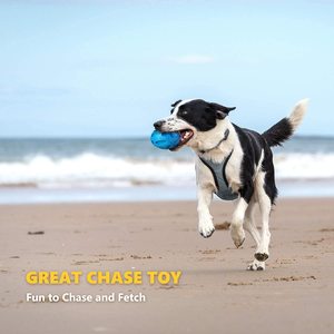 Jouet interactif écologique <span class=keywords><strong>pour</strong></span> <span class=keywords><strong>chien</strong></span> et chat, balle à mâcher en caoutchouc qui couine - Presque <span class=keywords><strong>indestructible</strong></span>, durable <span class=keywords><strong>pour</strong></span> soulager l'anxiété - Product Image 5