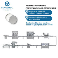 Ligne de production complète automatique de remplissage, de bouchage et d'étiquetage de cosmétiques, solution clé en main pour l'emballage de crème pour les yeux et de lotion