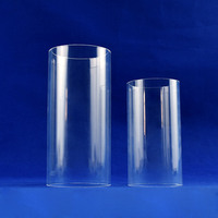 Tube en quartz fondu de haute pureté 99,99 %, résistant à la chaleur, transparent, pour équipement semi-conducteur et UV, poli, pour le pliage, la soudure et la découpe