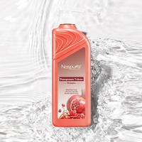 Solusi Rambut Tipis - Sampo Naspura Pomegranate, Menaikkan Akar Secara Alami & Menambah Volume & Memperbaiki Rambut