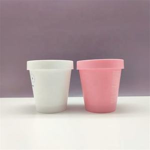 Matte White PInk 50ml 100ml 200ml <strong>Slime</strong> Plastic Ice Cream Container 8oz 250ml Cosmetic PP Jar Cream Body Scrub <strong>Pot</strong> - Product Image 4