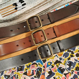 Cinturón personalizable de piel auténtica de vaca para hombre al por mayor con estilo clásico vintage, ropa de negocios de lujo, hebilla metálica personalizada - Product Image 3