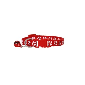 <span class=keywords><strong>Collier</strong></span> pour animaux de compagnie en polyester avec motif de patte de chien et clochette, réglable pour chiens et chats, <span class=keywords><strong>collier</strong></span> festif pour les fêtes - Product Image 3