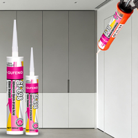 Colle adhésive silicone acide transparente à séchage rapide non blanchissante pour l'étanchéité des fenêtres et des portes