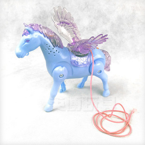 Caballo Eléctrico Luminoso de Juguete, Animal de Dibujos Animados de Plástico para Niños de 2 a 4 Años, Unisex - Product Image 5