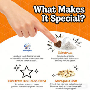 Friandises anti-allergiques pour chiens OEM/ODM, complément alimentaire pour la peau et le pelage, sans additifs, traitement des démangeaisons cutanées et des démangeaisons auriculaires pour chiens - Product Image 4