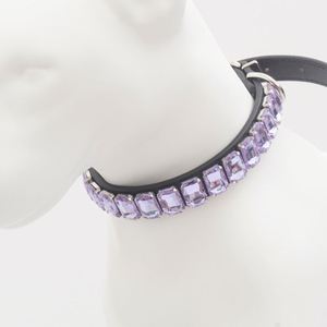 Colliers pour chiens en strass scintillants, en cuir PU, avec cristaux de verre et diamants, pour chiots, roses et bleus, avec laisses, accessoires pour chiens - Product Image 6