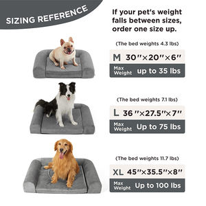 2024 Neue Version Hunde couch bett 2 in 1 Memory Foam Erweiterbares Kissen Ortho pä dische Unterstützung Rosa Wasserdichtes großes Hunde bett - Product Image 4
