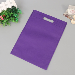 Vente directe usine – Sac non tissé D-Cut 40 g/m² de haute qualité – Sac de transport en tissu non tissé D-Cut blanc - Product Image 5