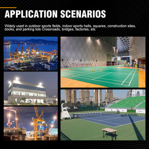 Modular loại 100W-1000W IP65 CE chứng nhận cao sáng điều chỉnh chùm ánh sáng Góc cảm biến ánh sáng điều khiển sân vận động dẫn lũ ngoài trời năng lượng mặt trời - Product Image 2