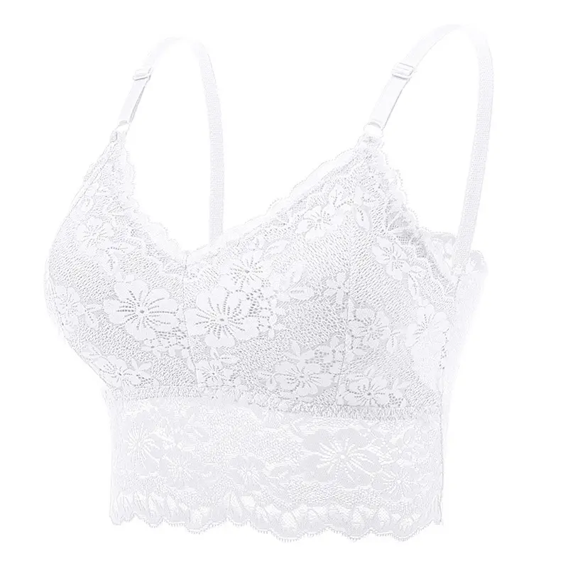 Customized Lace Camisole Hot Selling Women's Tops Transparent Underwear Adult Sexy Lace Big Breast Bra
