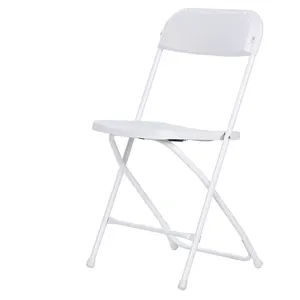 YASN Cheap High Quality Outdoor Folding Chair For Wedding Events Simple Plastic Garden Chairs White Foldable Chair wholesale