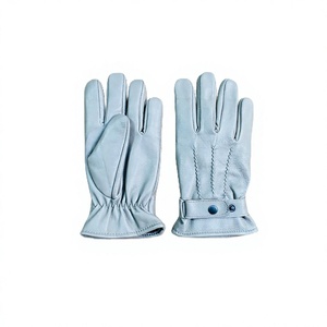Gants d'hiver en cuir de haute qualité pour écran tactile, respirants, longueur poignet, style uni, pour activités de plein air et décontractées - Product Image 1