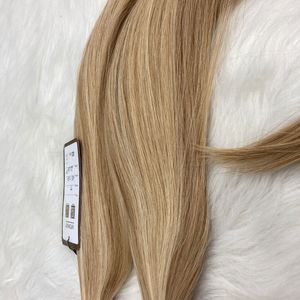 Extensions de cheveux humains de luxe en gros, trame plate, 100% vierges blondes Remy, sans couture, double épaisseur - Product Image 5