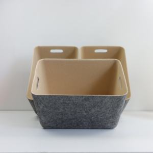 Wholesale Add logo Color Choose Felt Mold <b>Bin</b> Home Storage Organizer - Product Image 2