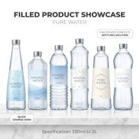 Machines clés en main automatiques de rinçage, remplissage et bouchage de bouteilles en PET et en verre pour eau potable minérale pure, idéales pour les petites entreprises