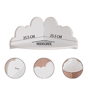 Étagère murale en bois flottante pour chambre d'enfant, rangement pour organiser jouets et livres, blanche, lot de trois - Product Image 3