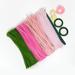 Kit de Manualidades para Hacer Ramos de Tulipanes, Limpiapipas para Flores, Flores Hechas a Mano, Kit de Limpiapipas de Chenilla, Alambre de Felpa para Manualidades - Product Image 2