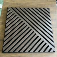 Nouvelle conception personnalisable de panneaux muraux décoratifs en MDF de forme spéciale pour la réception d'hôtel, panneau mural acoustique