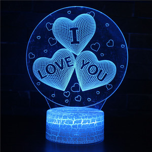 Animationsbeleuchtung 3D-Nachtlichter LED-Touch Kreative Kabellose LED-Lampen Farbenfrohe Dekorationsbeleuchtung Dekorative Kleine Tischlampe - Product Image 6