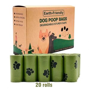 Sacs à déjections canines 100 % compostables certifiés pour la maison, sacs à déjections canines conformes, sacs à déjections canines compostables à base de plantes - Product Image 4
