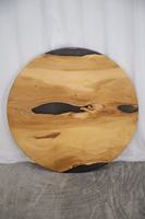 Plateau de table rond en époxy de bonne qualité, ensemble de meubles en résine de noyer d'Amérique du Sud pour cuisine, salle à manger et bar, salon