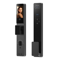 Cerradura Inteligente INVEILI con Alexa, Reconocimiento de Palma de la Mano, Rostro y Huella Dactilar 3D, Videoportero, Aleación de Aluminio, Wi-Fi, Tuya
