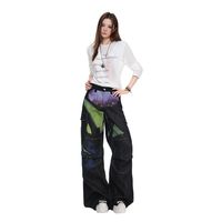 Jeans en denim amples style hip-hop pour homme, avec imprimé œil du diable de haute qualité, tendance et de marque