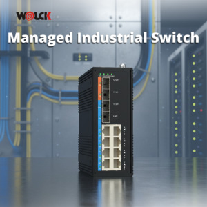 Switch Ethernet industriel géré de couche 2, 2XS+2HS+8G ports, Full Gigabit, montage sur rail DIN ou mural pour réseau d'entreprise - Product Image 1