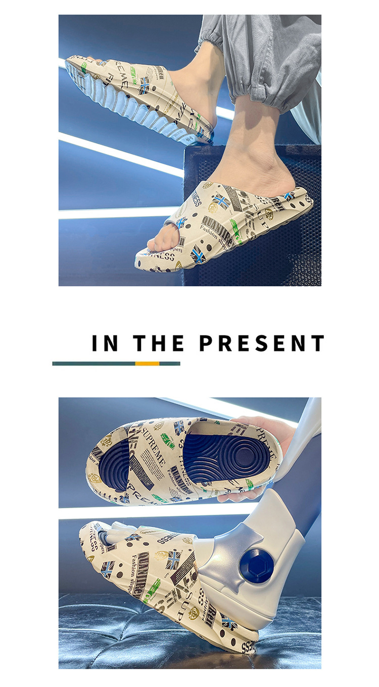 The Latest Models of EVA Shoes Men Slippers Bathroom Soft Anti-slip Beach Slides Shoes
