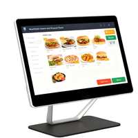 Terminal de point de vente de 15,6 pouces, support en aluminium, terminal de point de vente de bureau, matériel de caisse