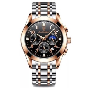 Reloj Drioshipping de Lujo para Hombre, Reloj de Cuarzo Deportivo con Correa de Acero Inoxidable, Cronógrafo, Luminoso e Impermeable - Product Image 6