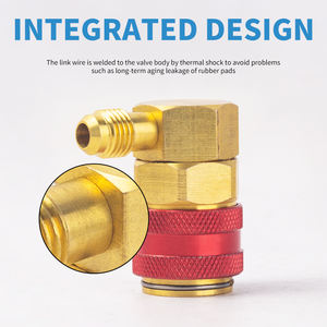 <span class=keywords><strong>Coupler</strong></span> cepat sisi tinggi/rendah AC R134A otomatis AC AC HVAC Manifold Gauge Adapter <span class=keywords><strong>Coupler</strong></span> pipa fitting R12 R134A cepat - Product Image 2