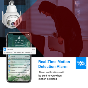 Verto bán buôn 2.0MP ngoài trời không thấm nước an ninh <span class=keywords><strong>wifi</strong></span> PTZ máy ảnh E27 chủ V380 không dây 1080P bóng đèn CCTV <span class=keywords><strong>Camera</strong></span> - Product Image 4