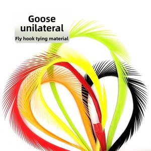 10 unidades/bolsa, 6 colores, tiras de biot de ganso de 8-12 cm para atado de moscas, materiales para alas y cola de <span class=keywords><strong>ninfa</strong></span>, señuelos de pesca con mosca, accesorios de pesca con mosca - Product Image 6