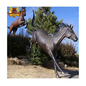 Décoration extérieure personnalisée moderne grandeur nature cheval <span class=keywords><strong>arabe</strong></span> statue en bronze en métal coulé statue de cheval <span class=keywords><strong>arabe</strong></span> en bronze - Product Image 4