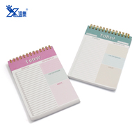 Venta caliente a granel bobina de metal planificador diario cuadernos taccuino espiral personalizada arrancar Bloc de notas para hacer lista Bloc de notas para estudiantes