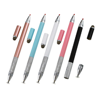 Stylet 3 en 1 de précision mine en fibre, pour dessin capacitif, stylo fin en tissu, pointu pour tablette et téléphone portable