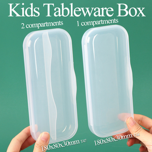 Contenedor de Cubiertos para Niños SUNSHING, Caja de Utensilios Personalizada para Bebés, Estuche para Cuchara y Tenedor para Viajes - Product Image 1