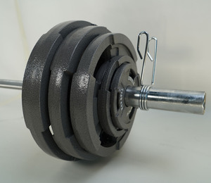 Bộ tạ tập thể hình tại nhà chuyên nghiệp, tạ đòn gang 300LB, kèm 3 tay cầm, bộ tạ điều chỉnh trọng lượng - Product Image 3