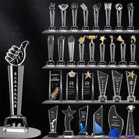 Trophée en cristal vierge Trophée en cristal diamant personnalisé Vente en gros K9 Trophée en cristal vierge Récompenses Logo personnalisé Trophée en verre