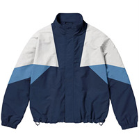 Y2K Streetwear Sporty Veste et Pantalon Ensemble Coupe-Vent Jogger Ensemble Maille Doublure Polyester Nylon Coupe-Vent Survêtement
