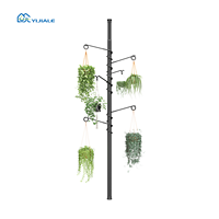 YIJIALE Crochets de suspension métalliques réglables à 6 points pour plantes d'intérieur, jardinières, étagères, fougères, fleurs et plantes modernes