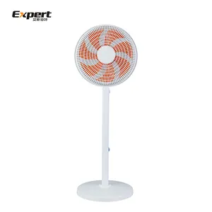 High quality normal high standing flexible height adjustable noiseless silent plastic 7 blades stand fan with plastic grill