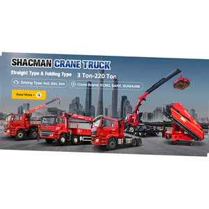 Camión grúa telescópica SHACMAN 4x2 de 210HP/240HP con chasis, capacidad de carga de 5T/6T/6.3T, grúa de 4 secciones montada en camión con plataforma plana - Product Image 2