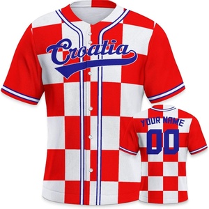 Maillot de baseball classique du Venezuela pour fans de football, unisexe adulte, manches courtes, anti-UV, évacuation de l'humidité, Spandex/Coton, transfert thermique - Product Image 2