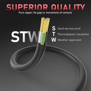 สายต่อเครื่องเชื่อม Yeswelder ยาว 50 ฟุต 250 โวลต์ ขนาด 10 AWG หัวต่อ Nema 6-50p ถึง 6-50r สำหรับเครื่องเชื่อม - Product Image 3